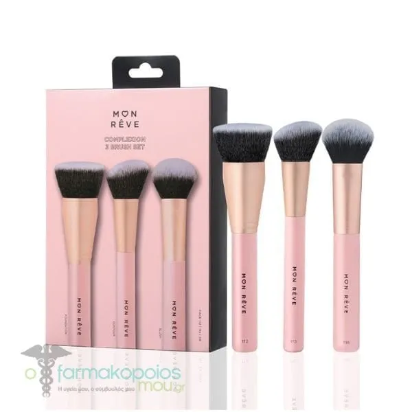 Mon Reve Complexion 3 Brush Set, 3pcs