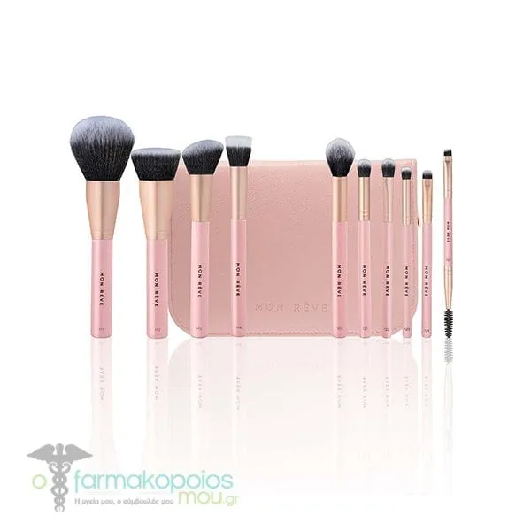 Mon Reve Face & Eyes 10 Brush Set, 1set