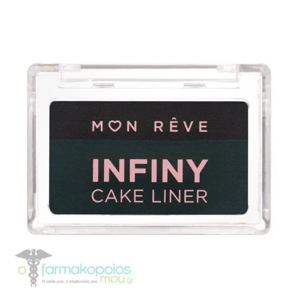 Mon Reve Infiny Cake Liner Water-Activated Εyeliner, 3g - No.02 Deep Jungle & Black