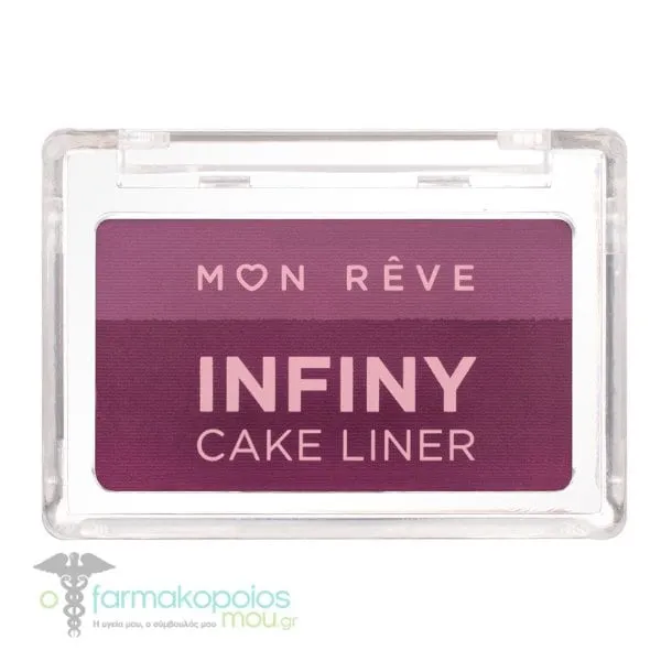 Mon Reve Infiny Cake Liner Water-Activated Εyeliner, 3g - No.05 Magenta & Lilac