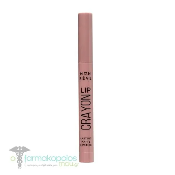 Mon Reve Lip Crayon Lasting Matte Lipstick, 1pc - 01 Latte