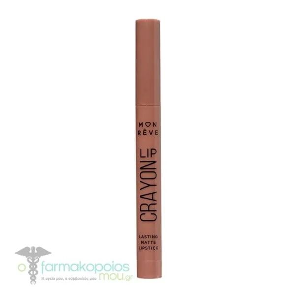 Mon Reve Lip Crayon Lasting Matte Lipstick, 1pc - 06 Nutmeg