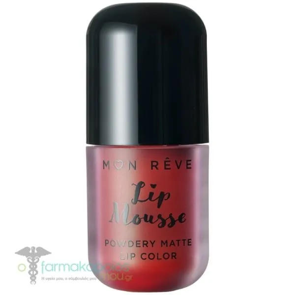 Mon Reve Lip Mousse Powderry Matte, 1τμχ - Black Noir