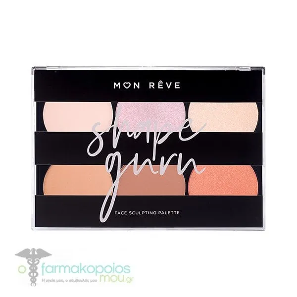 Mon Reve Shape Guru Face Sculpting Palette, 6 x 4g - No. 1 "LIGHT"