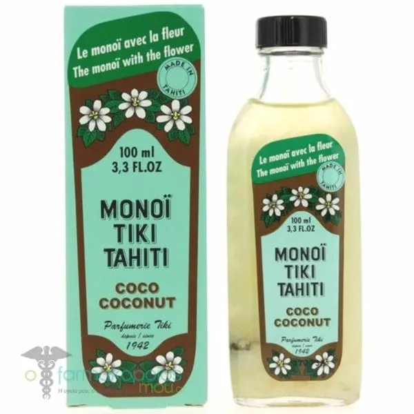 Monoi Tiki Tahiti Coco Coconut Hair & Body Care Oil, 100ml