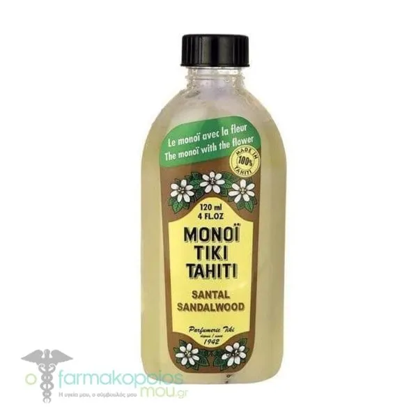 Monoi Tiki Tahiti Santal Sandalwood Multi-Purpose Oil, 120ml