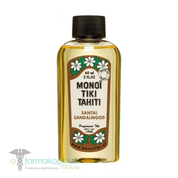 Monoi Tiki Tahiti Santal Sandalwood Multi-Purpose Oil, 60ml