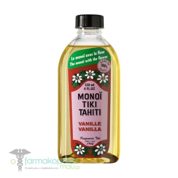 Monoi Tiki Tahiti Vanilla Natural Multi-Purpose Oil, 120ml