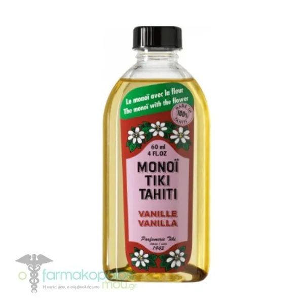 Monoi Tiki Tahiti Vanilla Face & Body Tanning Oil SPF3, 60ml
