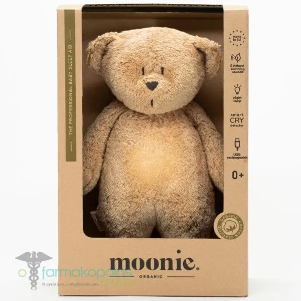 Moonie Rechargeable Sleep Aid with Crying Sensor Cappuccino, 1 pc