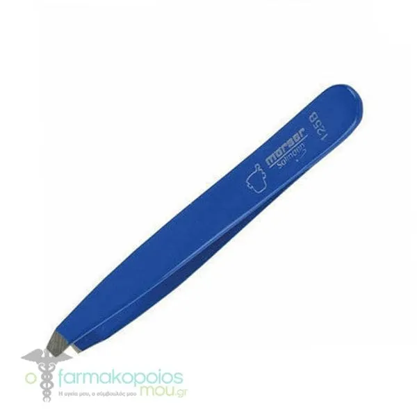 Morser Solingen Eyebrow Tweezers N.125C, 1pc - Μπλέ