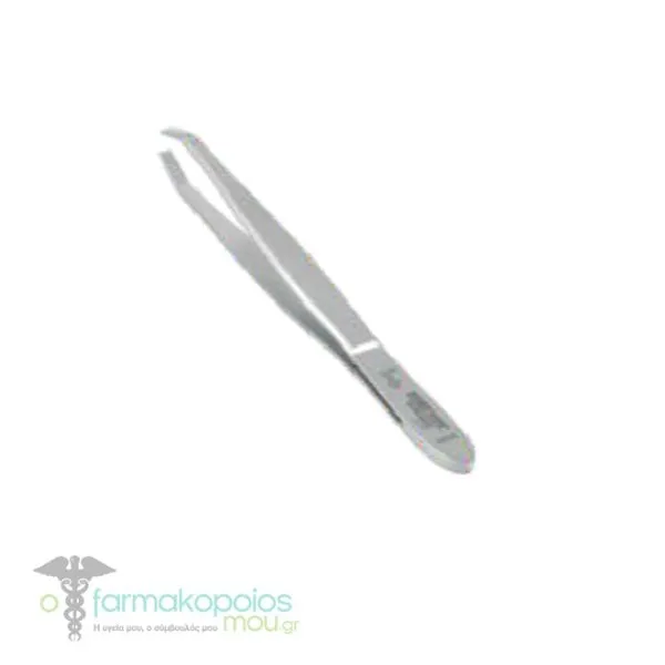 Morser Solingen Eyebrow Tweezers N.421E (Curved Straight Tip), 1pc
