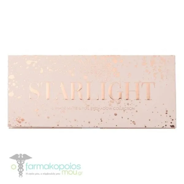 MUA 10 Shade Matte & Foil Eyeshadow Palette Starlight, 1pc