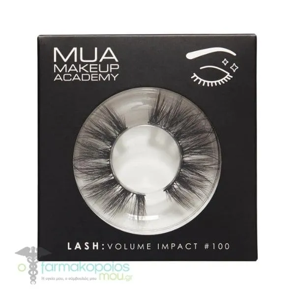 MUA Lash Volume Impact 100 Ψεύτικες Βλεφαρίδες, 1ζευγάρι