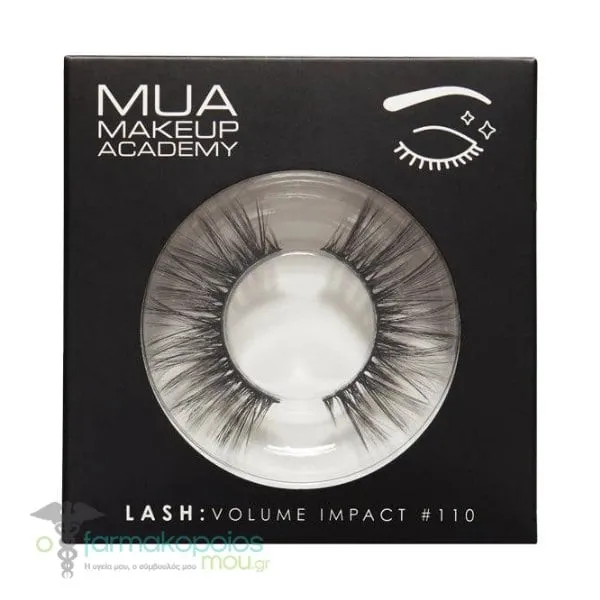 MUA Lash Volume Impact 110 Ψεύτικες Βλεφαρίδες, 1ζευγάρι
