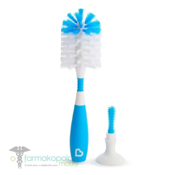 Munchkin Bristle Bottle Brush Βούρτσα Καθαρισμού Μπουκαλιών, 1τεμ. - BLUE
