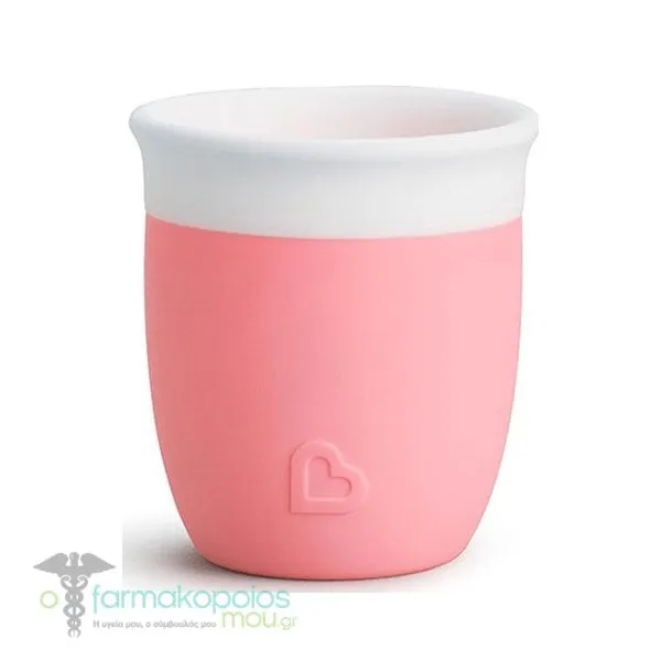 Munchkin C’est Silicone! Open Training Cup 4m+ Εκπαιδευτικό Ποτήρι, 59ml - Coral