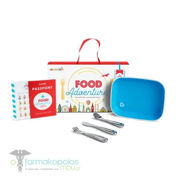 Munchkin Food Adventure Big Kid Dining Set 18m+, 1set - BLUE