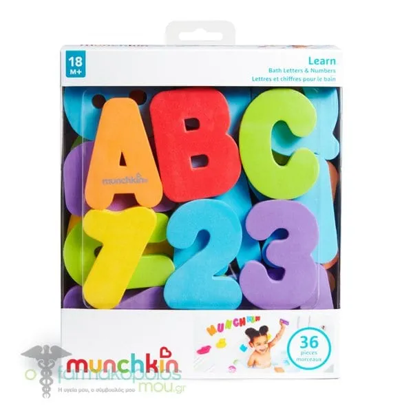Munchkin Learn Educational Bath Toy 18m+, 36pcs