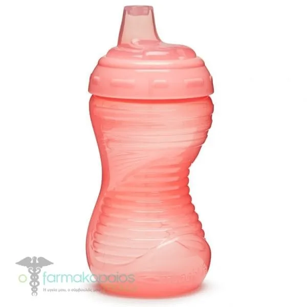 Munchkin Mighty Grip Εκπαιδευτικό Ποτηράκι 9m+, 296ml - Ρόζ