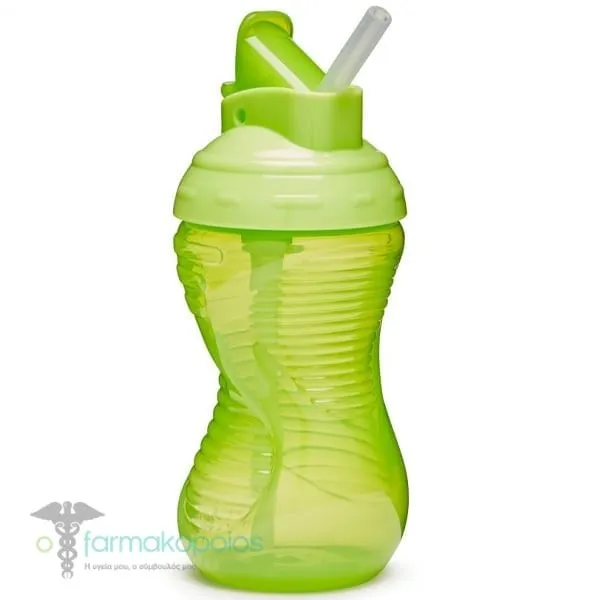 Munchkin Mighty Grip Flip Straw Ποτηράκι με Καλαμάκι 12m+, 296ml