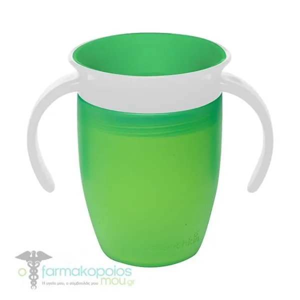 Munchkin Miracle 360° Trainer Cup Παιδικό Κύπελλο, 207ml - GREEN