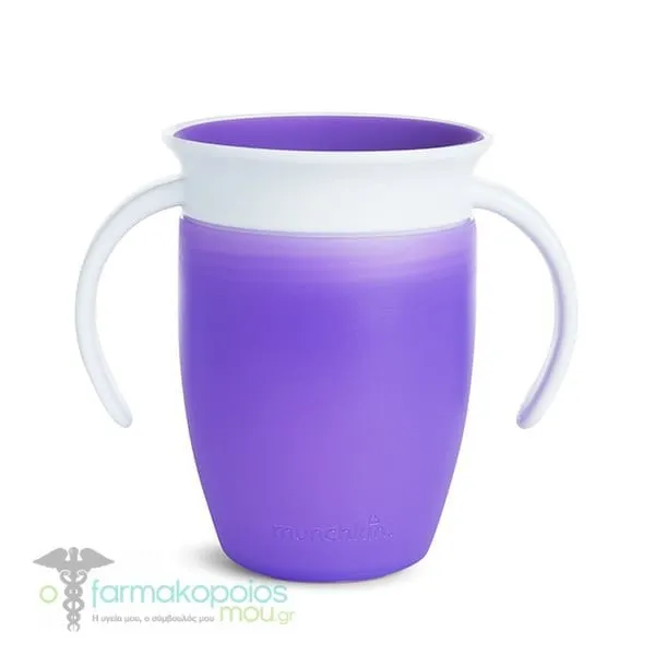 Munchkin Miracle 360° Trainer Cup Παιδικό Κύπελλο, 207ml - PURPLE