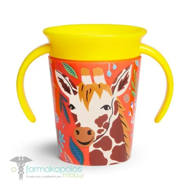 Munchkin Miracle 360° Wildlove Trainer Cup, 177ml - Giraffe