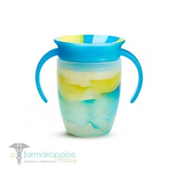 Munchkin Miracle Trainer Cup Tropical Swing Eκπαιδευτικό Kύπελλο 6m+, 207ml - Blue-Green