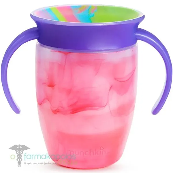 Munchkin Miracle Trainer Cup Tropical Swing 6m+, 207ml - Pink-Purple