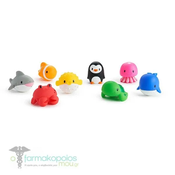 Munchkin Ocean Bath Squirts Παιχνίδια για το Μπάνιο Ζώα της Θάλασσας 9m+, 8τεμ