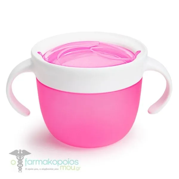 Munchkin Snack Catcher with Stay Put Lid 12m+, 1pc - PINK