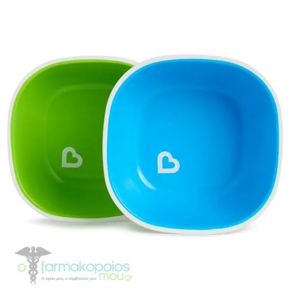 Munchkin Splash Bowls 6m+, 2pcs - Blue-Green