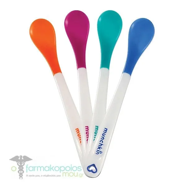 Munchkin White Hot Safety Spoons 3m+, 4pcs