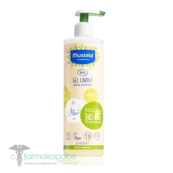 Mustela Cleansing Gel for Hair & Body with Organic Olive Oil, 400ml