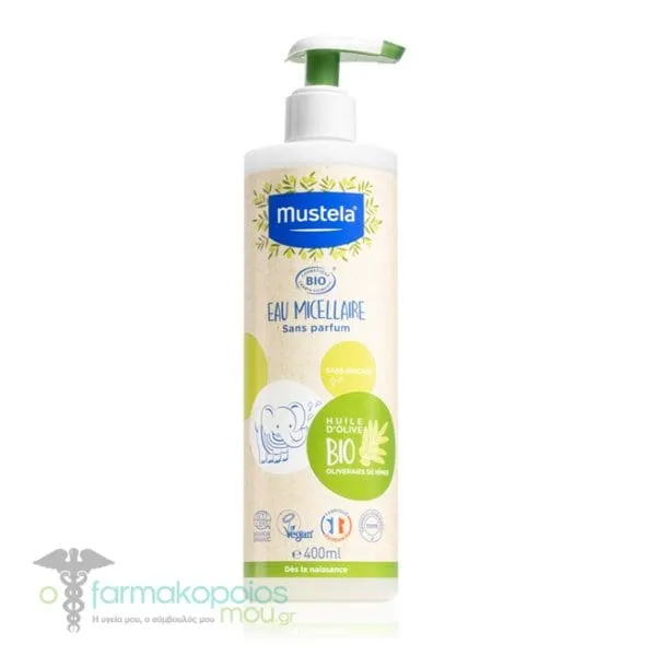 Mustela Micellar Water with Organic Olive Oil, 400ml