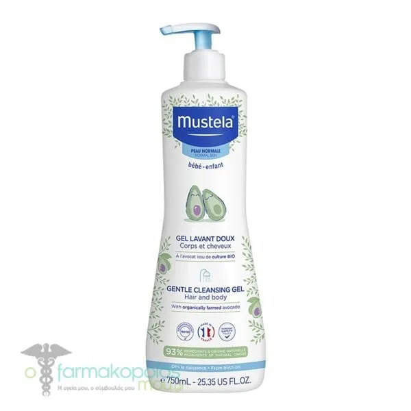 Mustela Gentle Cleansing Gel for Hair & Body, 750ml