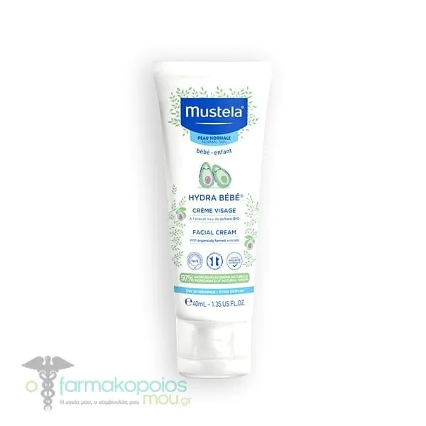 Mustela Hydra Bebe Facial Cream Κρέμα Ενυδάτωσης Προσώπου, 40ml