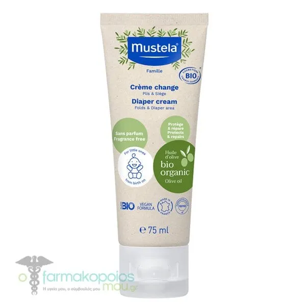 Mustela Diaper Cream with Organic Olive Oil, 75ml