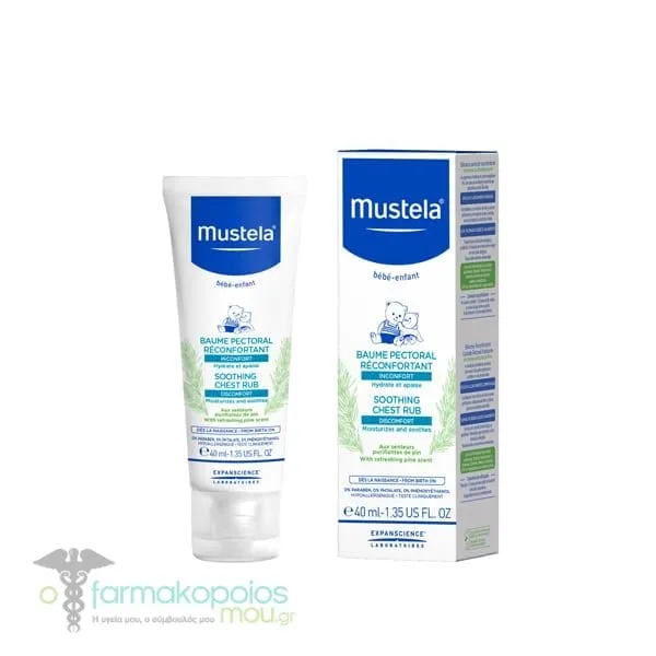 Mustela Soothing Chest Rub, 40ml