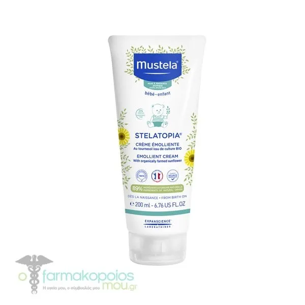 Mustela Stelatopia Emollient Cream, 200ml
