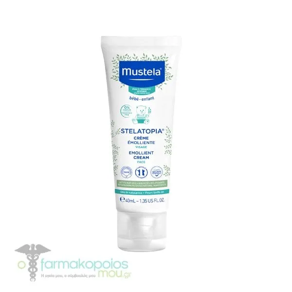 Mustela Stelatopia Emollient Face Cream, 40ml