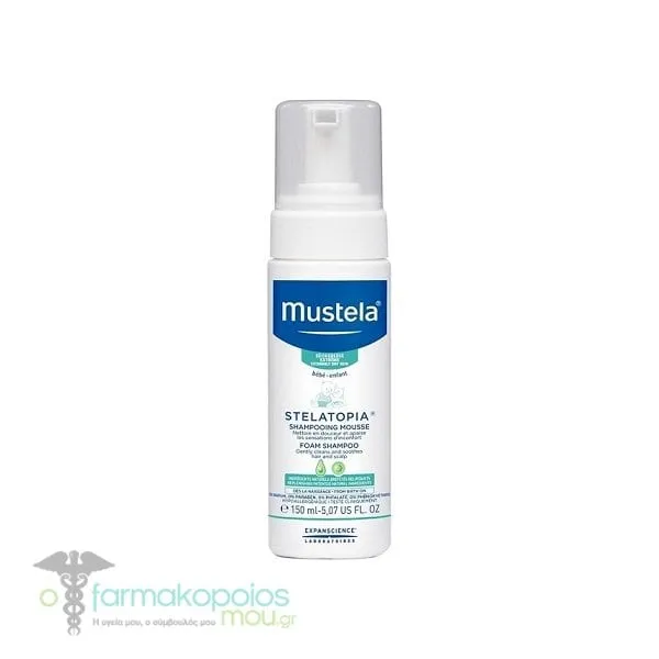 Mustela Stelatopia Foam Shampoo, 150ml