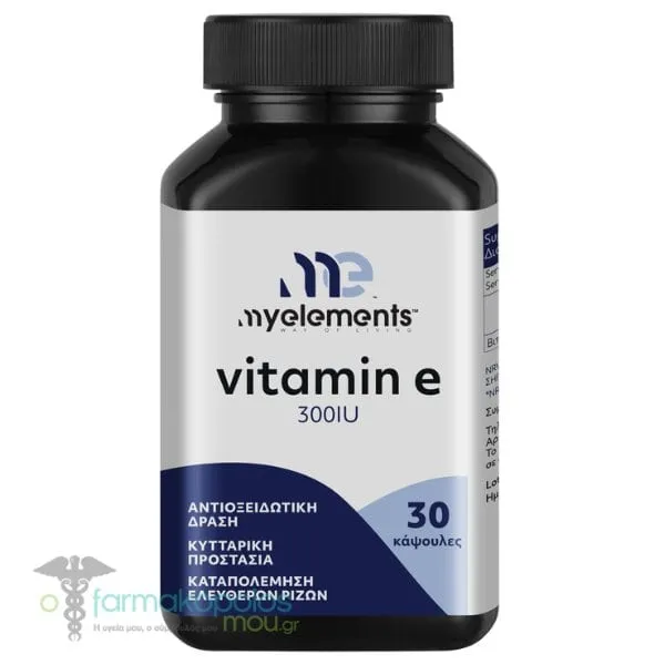 MyElements Vitamin E 300IU, 30caps