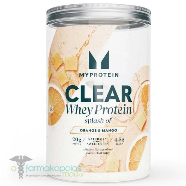 Myprotein Clear Whey Protein Orange &amp; Mango Flavour Πρωτεΐνη με Γεύση Πορτοκάλι &amp; Μάνγκο, 500g