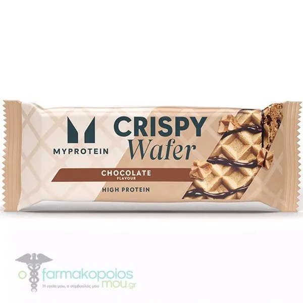 Myprotein Crispy Waffer Chocolate Μπάρα Πρωτεΐνης 15gr με Γεύση Σοκολάτα, 40gr