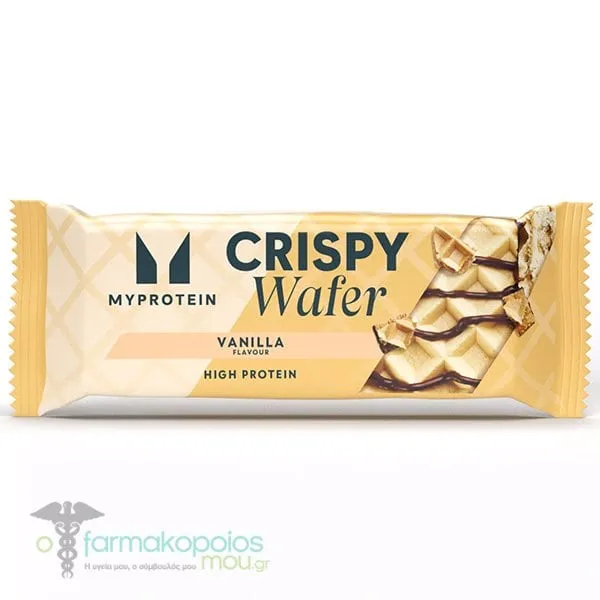 Myprotein Crispy Waffer Vanilla Μπάρα Πρωτεΐνης 15gr με Γεύση Βανίλια, 40gr