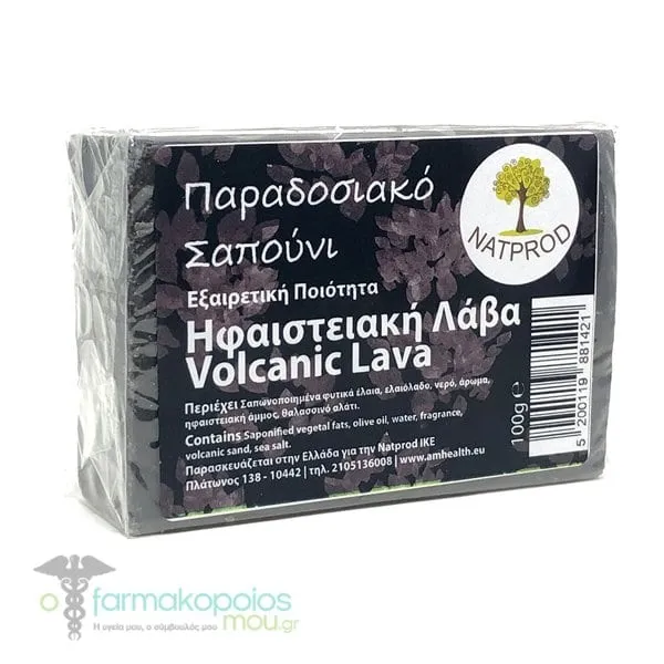 Natprod Traditional Soap Volcanic Lava, 100g