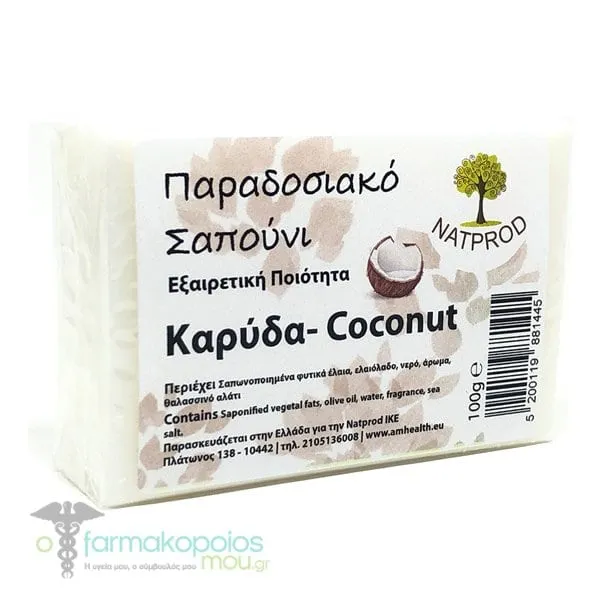 Natprod Traditional Soap Coconut, 100g