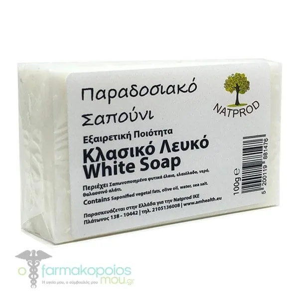 Natprod Traditional Soap White Classic, 100g
